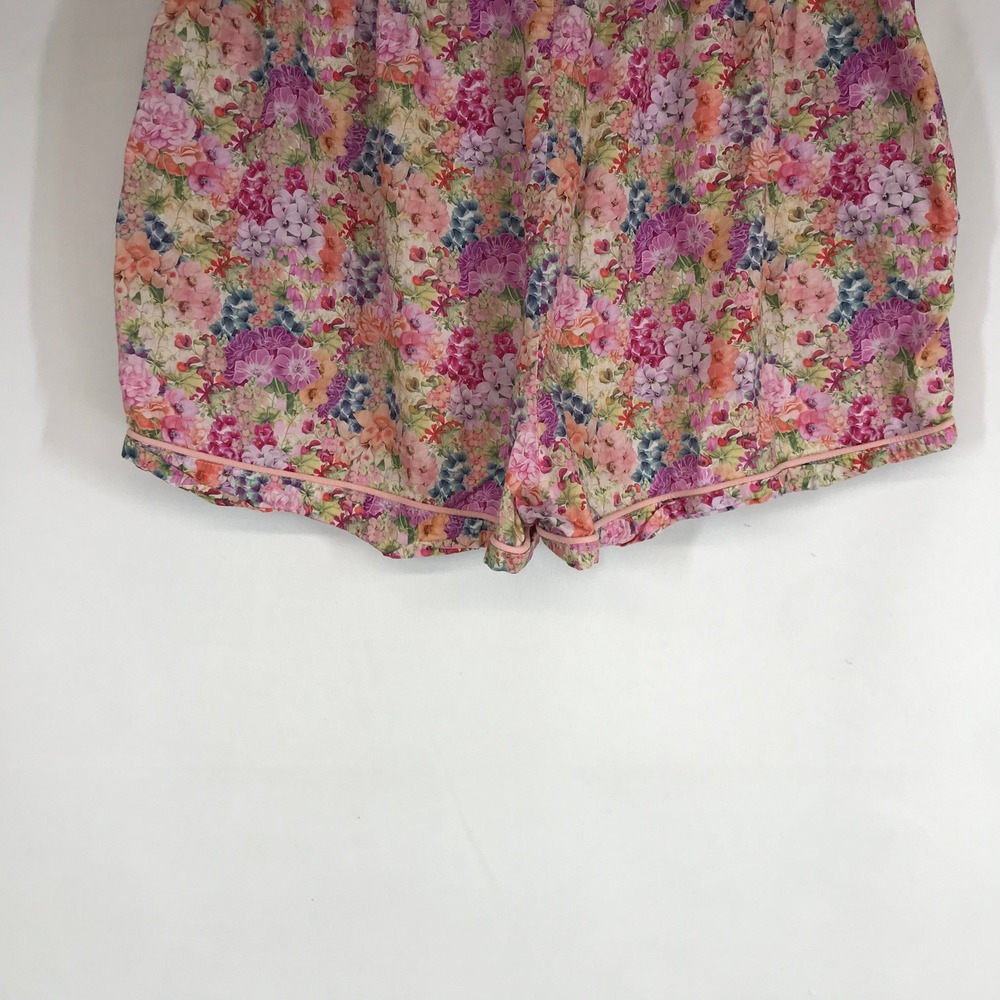 Papinelle Liberty Fabric Floral Pajama Shorts Women's Small Elastic Waist - Picture 6 of 8